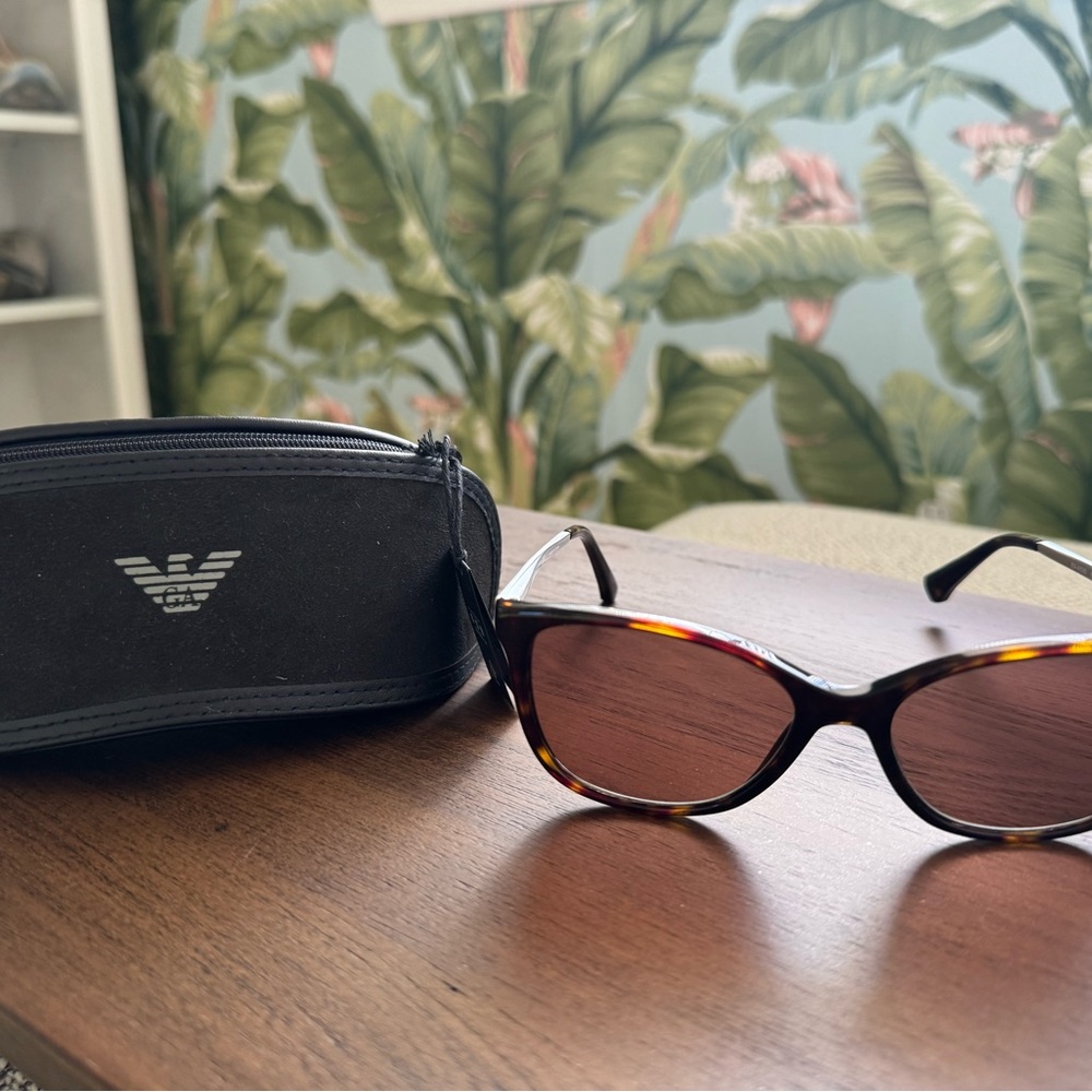 Emporio Armani Tortoiseshell Brown Lens Women's Sunglasses